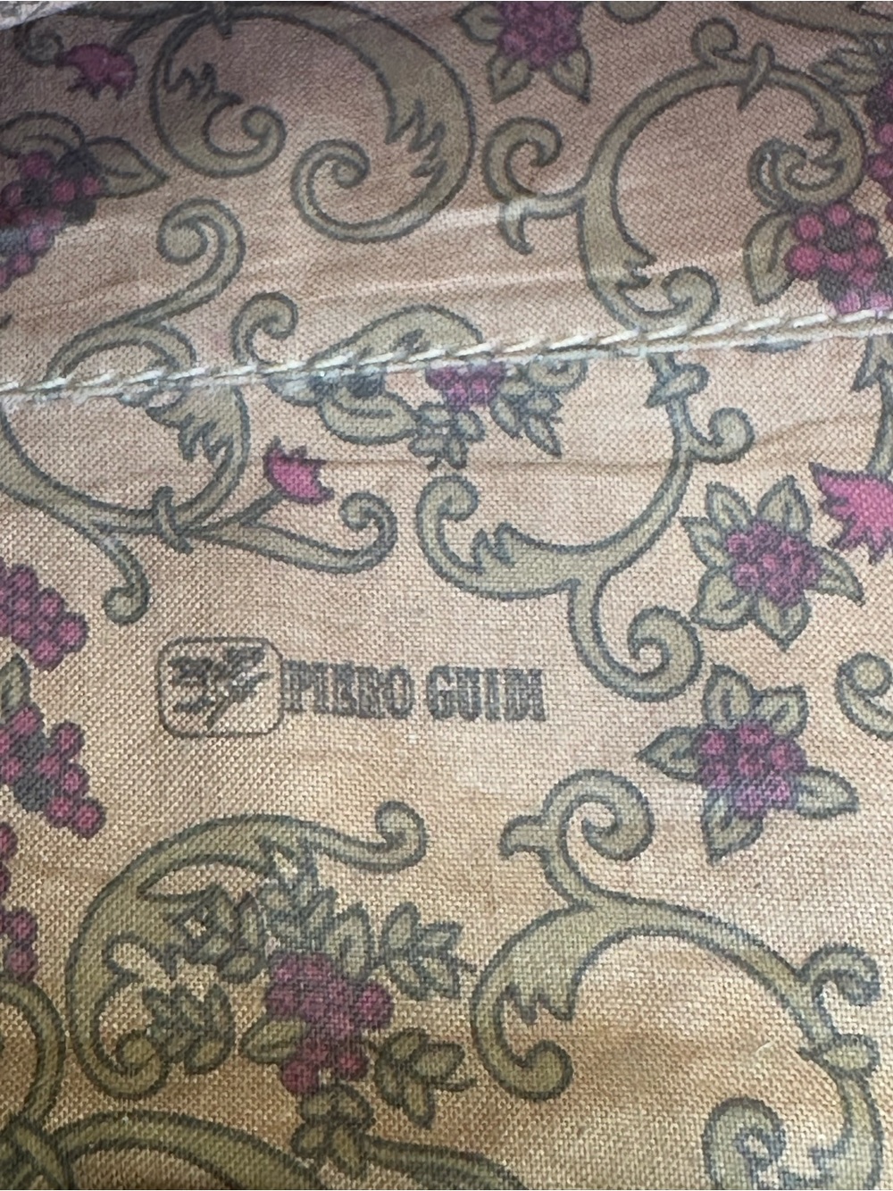 Piero Guidi Chiara Tote “Magic Circus” Coated Canvas Calfskin Straps Italy - Picture 16 of 17